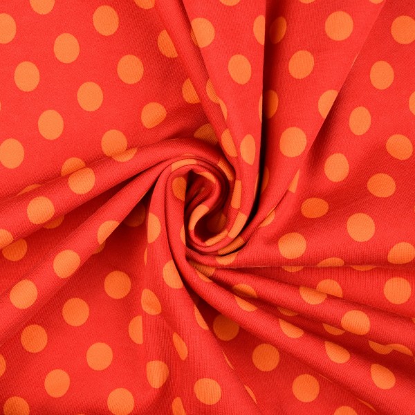Sweatshirt Tupfen angeraut, orange Sweatshirt Tupfen angeraut, orange