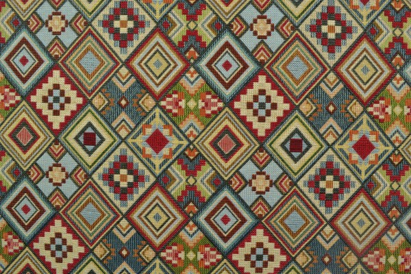 Gobelin Möbelstoff kultige Muster, bunt