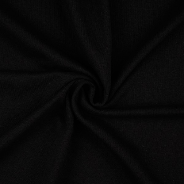 Sweatstoff uni, schwarz