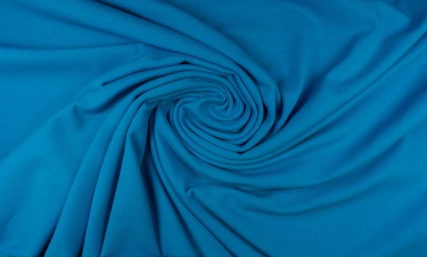 Baumwoll Jersey uni, türkis Baumwoll Jersey uni, türkis