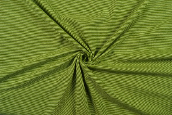 Jersey garngefärbt streifen olivgrün