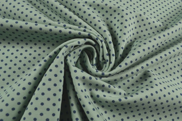 Baumwolljersey Tupfen, mint