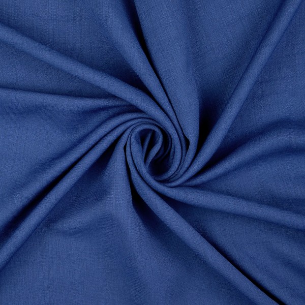 Viskose Polyester Krepp uni, dunkelblau/marine