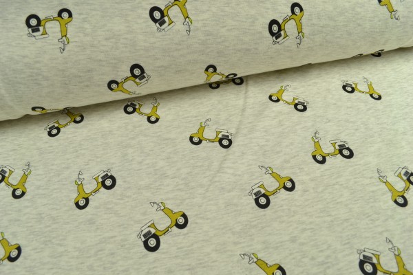 Alpenfleece gemustert, Roller beige