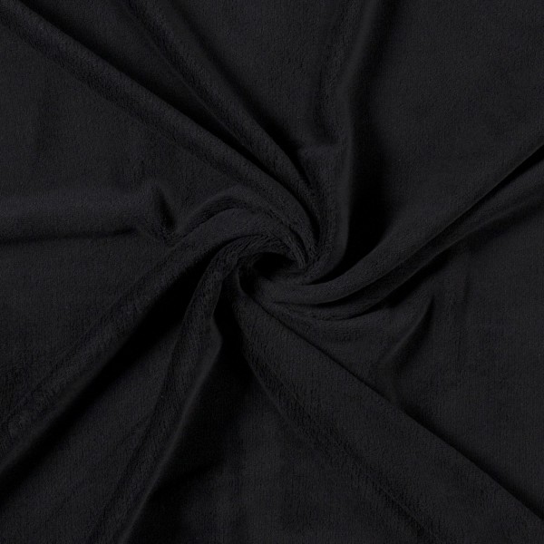 Wellnessfleece uni schwarz