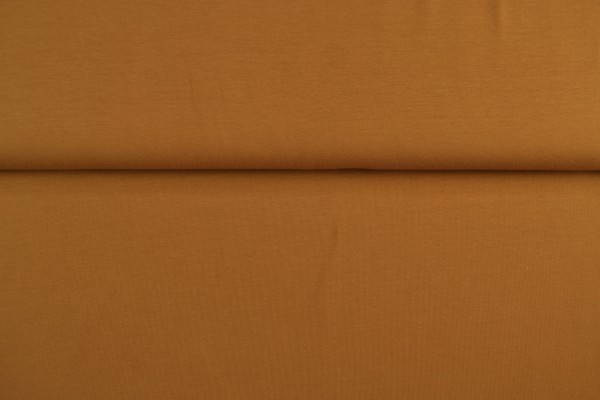 Baumwolljersey uni, karamell