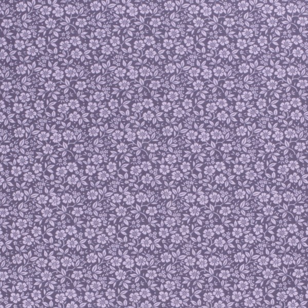 Baumwollstoff Popeline Blumen, lila