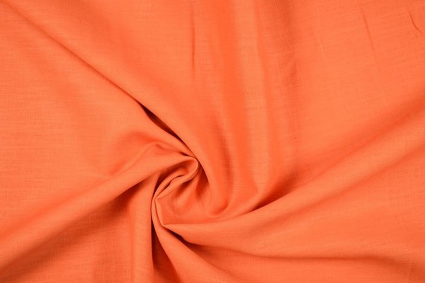Leinenstoff Ramie gewaschen , orange Leinenstoff Ramie gewaschen , orange