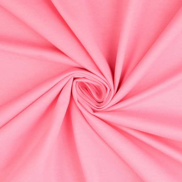Baumwolljersey uni, rosa