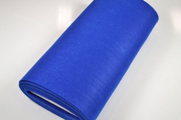 Bastelfilz Meterware, 4 mm dick harte Qualität, blau Bastelfilz Meterware, 4 mm dick harte Qualität, blau