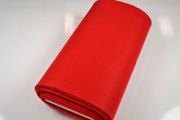 Bastelfilz Meterware 4 mm dick harte Qualität, rot Bastelfilz Meterware 4 mm dick harte Qualität, rot