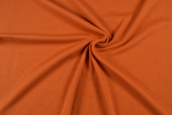 Interlock Baumwolljersey uni, orange