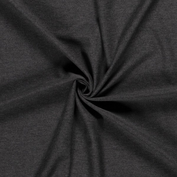 Viscose Jersey melange dunkelgrau