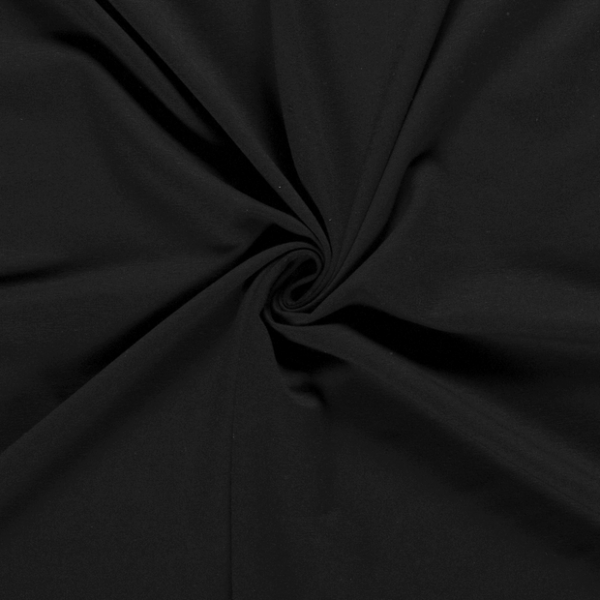 French Terry uni, schwarz French Terry uni, schwarz