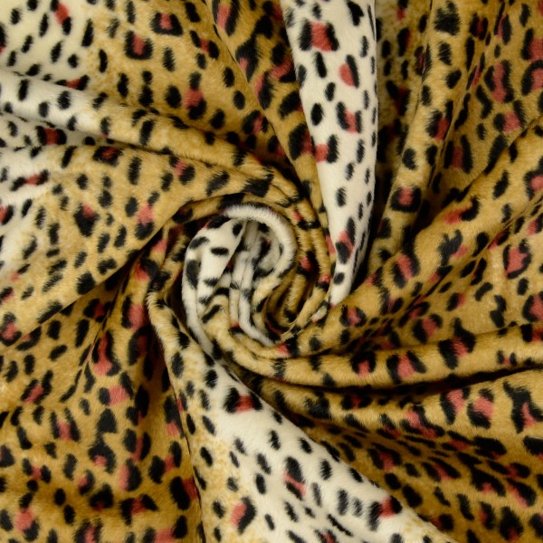 Fellimitat Leopard, gelb/braun