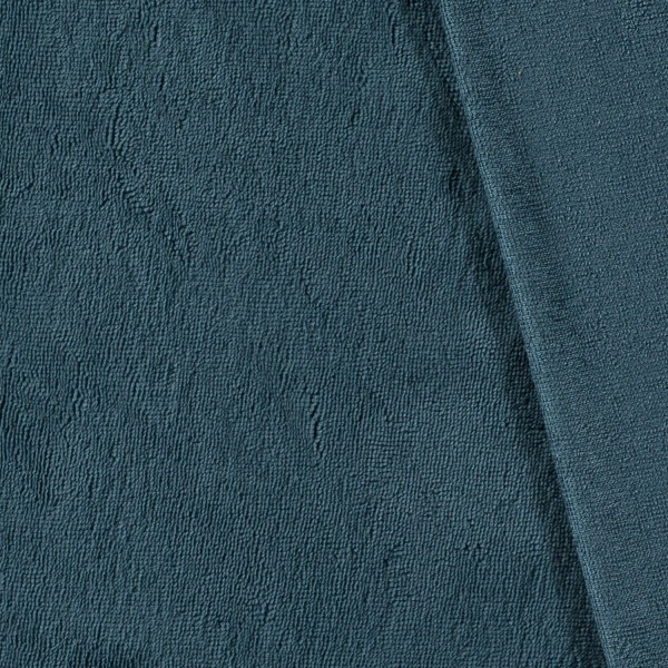 Bambus Fleece uni petrol