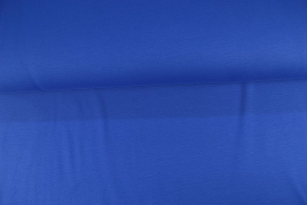 French Terry uni angeraut, royalblau