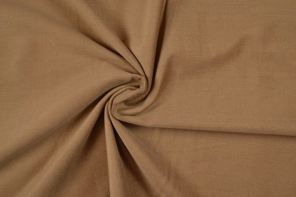 Stretch Cord uni, dunkelbeige Stretch Cord uni, dunkelbeige