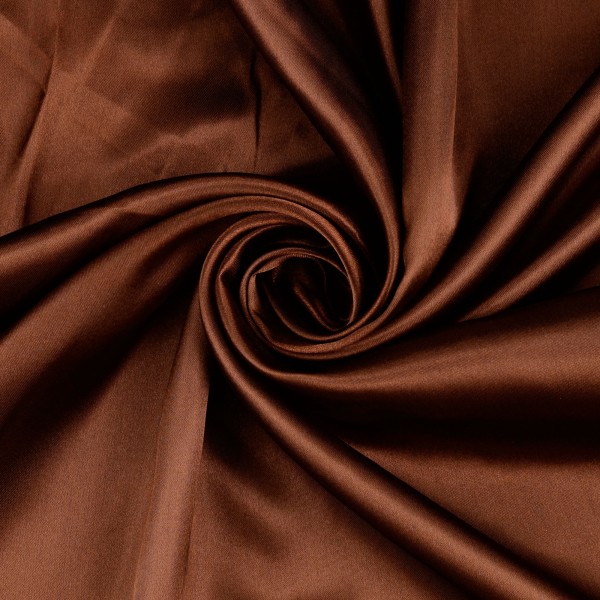 Polyester Satin uni, braun