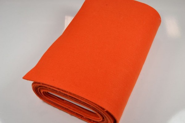 Bastelfilz Meterware, 4 mm dick harte Qualität, orange Bastelfilz Meterware, 4 mm dick harte Qualität, orange