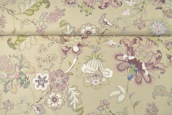 Canvas Deko Stoff Blumenmuster