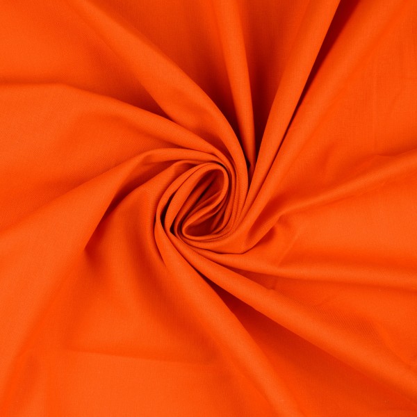 Baumwoll-Cretonne uni, orange