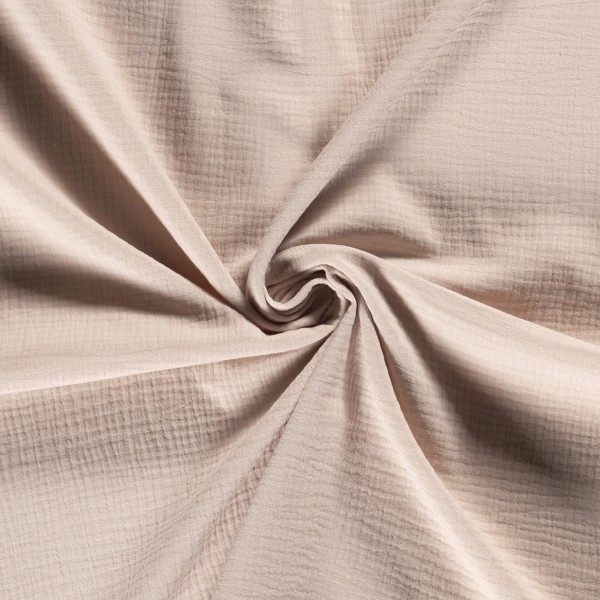 Musselin Double Gauze uni beige