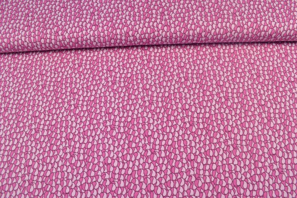 Baumwolljersey Halbkreise, pink