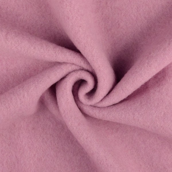 Wollfleece uni, rosa