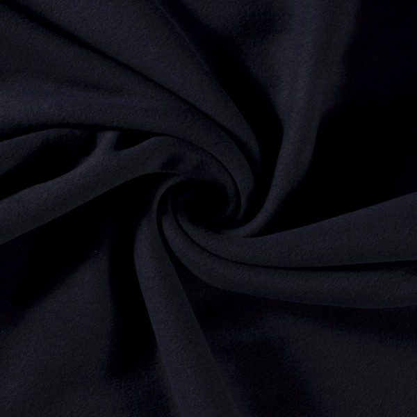 Baumwollfleece uni dunkelblau/marine