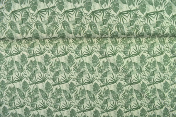 Baumwolljersey Digitaldruck, Blätter