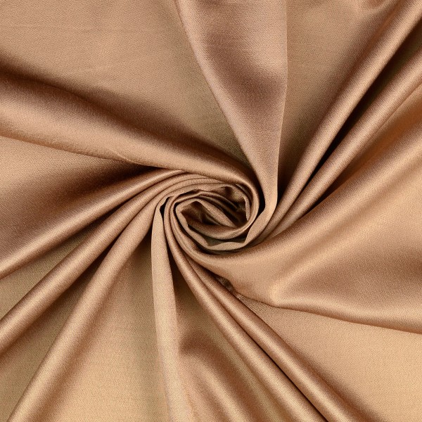 Viskose Satin uni, beige