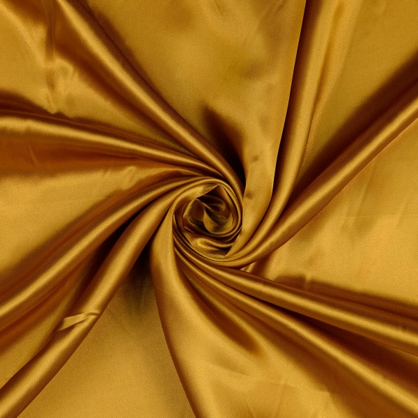 Polyester Satin uni, senfgelb