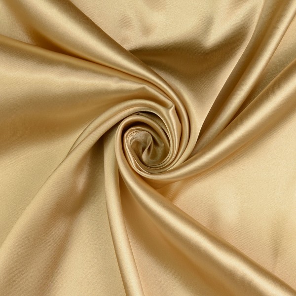 Polyester Satin uni, beige