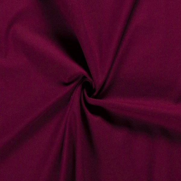 Twill Stretch vorgewaschen uni bordeaux