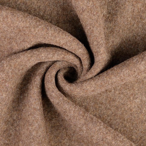 Wollfleece uni, braun