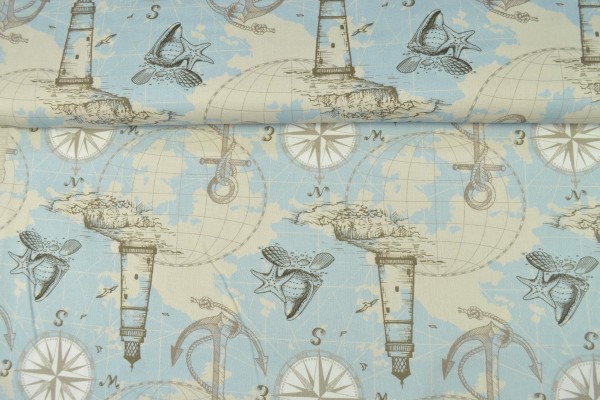 Canvas Deko Stoff maritim