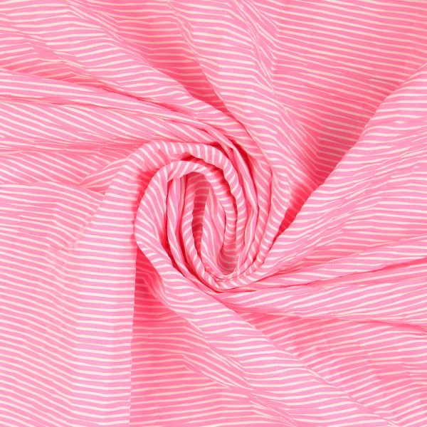 Baumwollstretch Streifen, rosa
