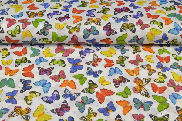 Canvas Deko Stoff Schmetterlinge
