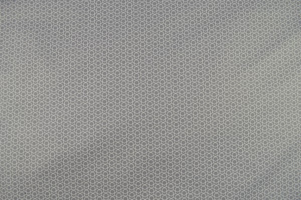 Baumwollstoff beschichtet geometrisches Muster, grau