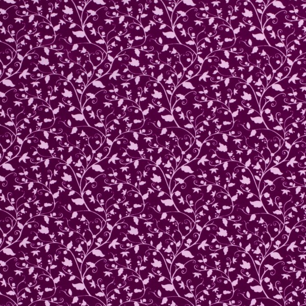 Baumwollstoff Popeline Blumen, violett
