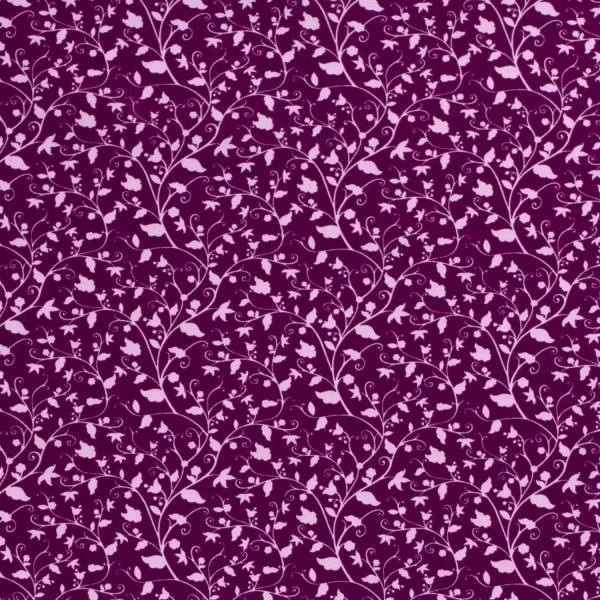 Baumwollstoff Popeline Blumen, violett