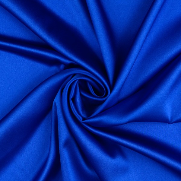 Seidensatin elastisch uni, royalblau